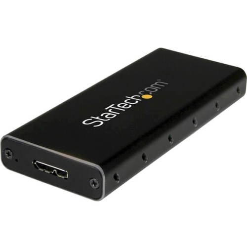 StarTech.com USB 3.1 (10Gbps) mSATA Drive Enclosure - Aluminum SMS1BMU313