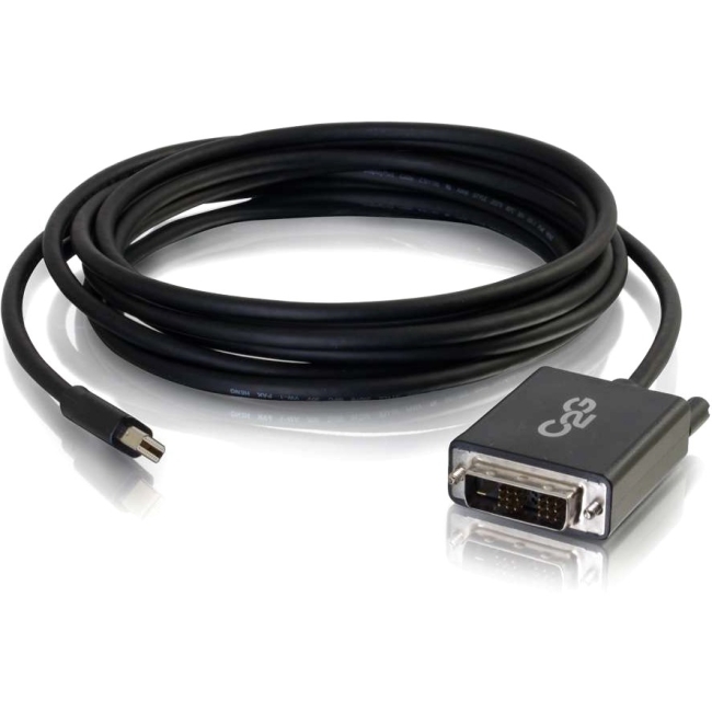 C2G 3ft Mini DisplayPort™ Male to Single Link DVI-D Male Adapter Cable - Black 54334