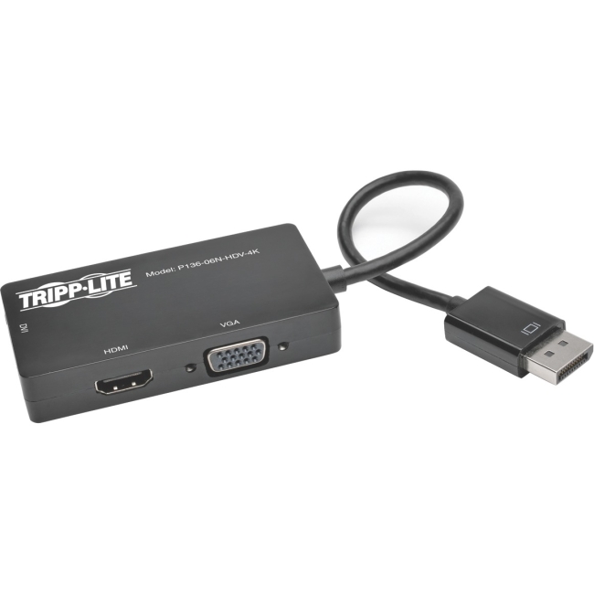 Tripp Lite DisplayPort/HDMI/DVI/VGA Audio/Video Cable P136-06N-HDV-4K
