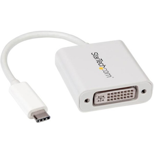StarTech.com USB-C to DVI Adapter - White CDP2DVIW