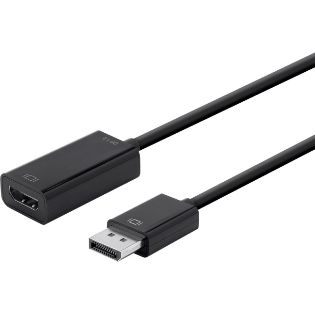 Monoprice DisplayPort 1.2a to 4K HDMI Active Adapter, Black 12781