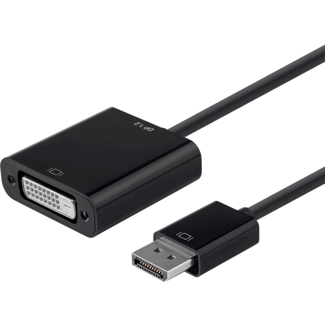 Monoprice DisplayPort 1.2a to DVI Active Adapter, Black 12784