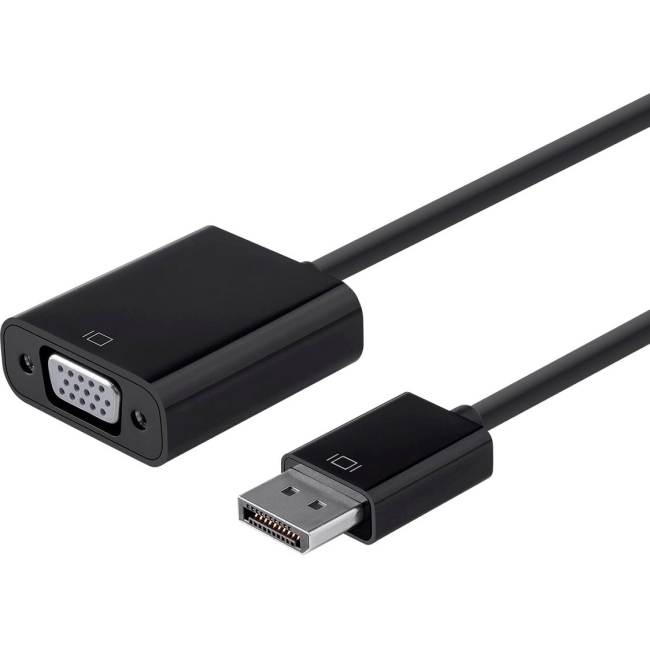 Monoprice DisplayPort 1.2a to VGA Active Adapter, Black 12790