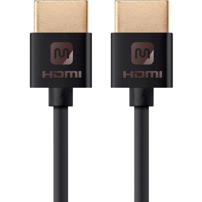 Monoprice Ultra Slim Series High Speed HDMI Cable, 3ft Black 13580