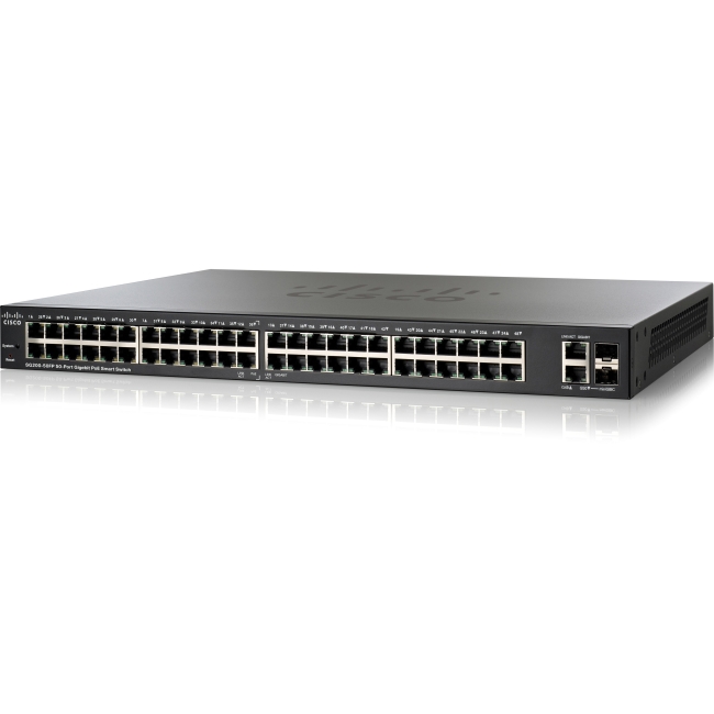 Cisco Ethernet Switch - Refurbished SG200-50FP-NA-RF SG200-50FP