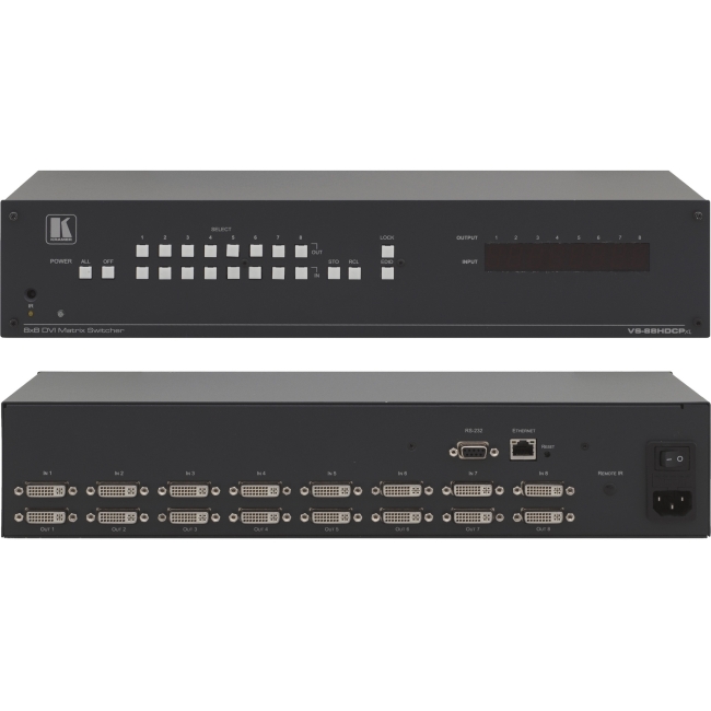 Kramer 8x8 DVI (HDCP) Matrix Switcher VS-88HDCPXL