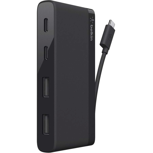 Belkin USB-C 4-Port Mini Hub (Also Known as USB Type-C) F4U090BTBLK