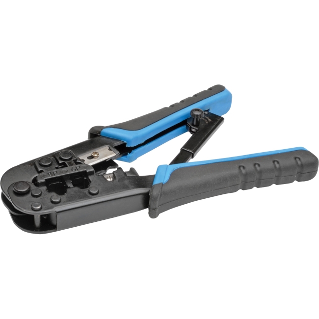 Tripp Lite RJ11/RJ12/RJ45 Crimping Tool with Cable Stripper T100-001