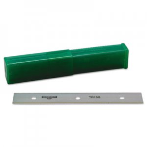 Unger ErgoTec Glass Scraper Replacement Blades, 6" Double-Edge, 25/Pack UNGTR15 TR150