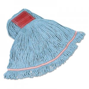 Rubbermaid Commercial Swinger Loop Wet Mop Heads, Cotton/Synthetic, Blue, Large RCPC153BLU FGC15306BL00
