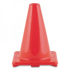 Champion Sports Hi-Visibility Vinyl Cones, 6" Tall, Orange CSIC6OR C6OR