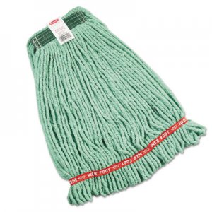 Rubbermaid Commercial Web Foot Wet Mop Heads, Shrinkless, Cotton/Synthetic, Green, Medium RCPA212GRE FGA21206GR00