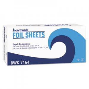 Boardwalk Heavy-Duty Aluminum Foil Pop-Up Sheets, 12" x 10 3/4", 200/Box, 12 Boxes/Carton BWK7164