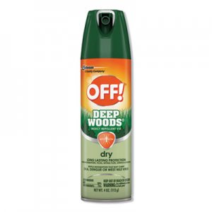 OFF! Deep Woods Dry Insect Repellent, 4oz, Aerosol, Neutral, 12/Carton SJN315652 616304