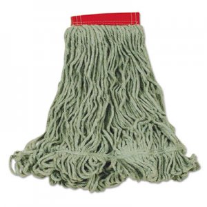 Rubbermaid Commercial Super Stitch Blend Mop Heads, Cotton/Synthetic, Green, Large RCPD253GRE FGD25306GR00
