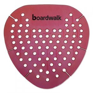 Boardwalk Gem Urinal Screen, Lasts 30 Days, Red, Spiced Apple Fragrance, 12/Box BWKGEMSAP