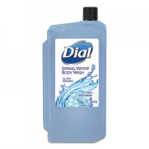 Dial Professional Body Wash, Spring Water, 1 L Refill Cartridge, 8/Carton DIA04031 4031