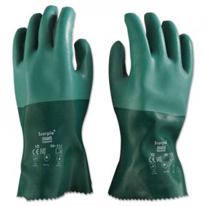 AnsellPro Scorpio Neoprene Gloves, Green, Size 10 ANS835210PR 103626