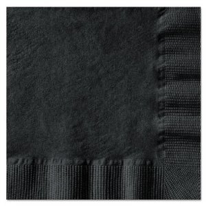 Hoffmaster Beverage Napkins, 1-Ply, 10 x 10, Black, 1000/Carton HFM020212 020212