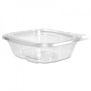 Dart ClearPac Container, Tamper Resistant Flat Lid, 8 oz, 4.9 x 1.4 x 5.5, Clear, 200/Carton