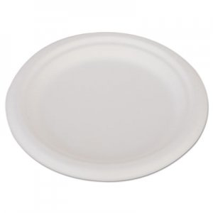 SCT ChampWare Heavyweight Bagasse Dinnerware, Plate, 6", White, 1000/Carton SCH18110 SCH 18110