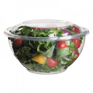 Eco-Products Renewable and Compostable Salad Bowls with Lids, 32 oz, Clear, 50/Pack, 3 Packs/Carton ECOEPSB32 EP-SB32