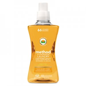 Method 4X Concentrated Laundry Detergent, Ginger Mango, 53.5 oz Bottle, 4/Carton MTH01490 01490