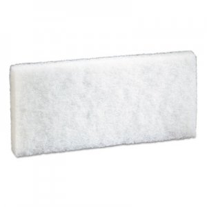 3M Doodlebug Scrub Pad, 4.6" x 10", White, 5/Pack, 4 Packs/Carton MMM08003 8440