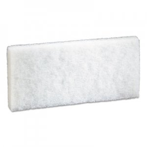 3M Doodlebug Scrub Pad, 4.6" x 10", White, 5/Pack, 4 Packs/Carton MMM08003 8440