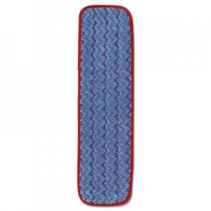 Rubbermaid Commercial Microfiber Wet Mopping Pad, 18 1/2" x 5 1/2" x 1/2", Red RCPQ410RED FGQ41000RD00
