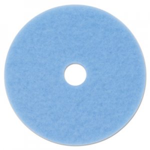 3M Hi-Performance Burnish Pad 3050, 20" Diameter, Sky Blue, 5/Carton MMM59825 3050