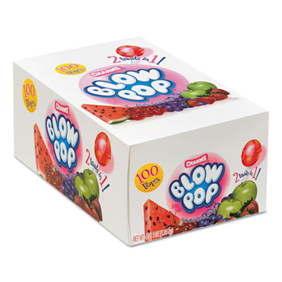 Charms Blow Pops, 0.8 oz, Assorted Fruity Flavors, 100/Box TOO1034885 1034885