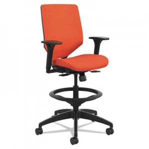 HON Solve Series Upholstered Back Task Stool, Bittersweet HONSVSU1ACLC46T