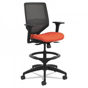 HON Solve Series Mesh Back Task Stool, Bittersweet HONSVSM1ALC46T