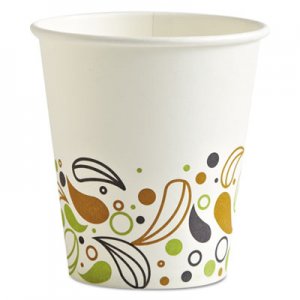 Boardwalk Deerfield Printed Paper Hot Cups, 10 oz, 50 Cups/Pack, 20 Packs/Carton BWKDEER10HCUP