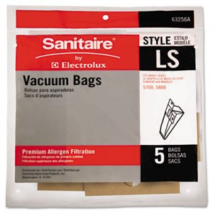 Sanitaire Commercial Upright Vacuum Cleaner Replacement Bags, Style LS, 5/Pack, 10 PK/CT EUR63256A10CT EUR 63256A10CT