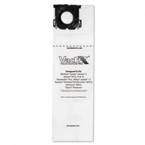 VacFX Vacuum Filter Bags Designed to Fit Windsor Sensor S/S2/XP/Veramatic Plus, 100/CT APCVFXW15300310 VFX-WI5300-3