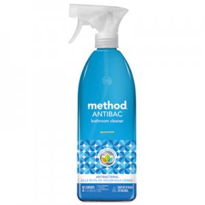 Method Antibacterial Spray, Bathroom, Spearmint, 28 oz Spray Bottle, 8/Carton MTH01152CT 01152CT