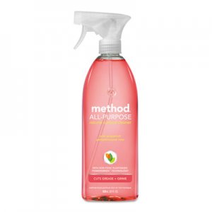 Method All Surface Cleaner, Pink Grapefruit, 28 oz Spray Bottle, 8/Carton MTH00010CT 00010CT