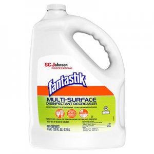 Fantastik Multi-Surface Disinfectant Degreaser, Pleasant Scent, 1 Gallon Bottle, 4/Carton SJN311930 311930