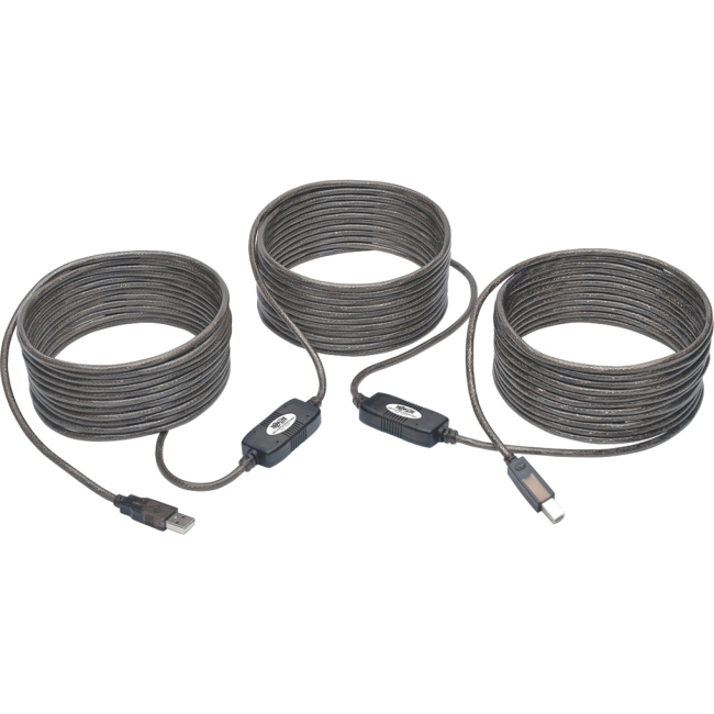 Tripp Lite USB 2.0 Hi-Speed A/B Active Repeater Cable (M/M), 50 ft U042-050