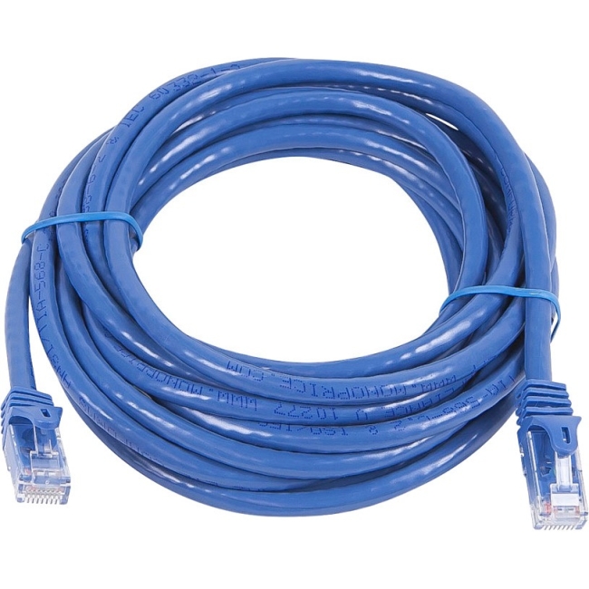 Monoprice FLEXboot Series Cat5e 24AWG UTP Ethernet Network Patch Cable, 14ft Blue 11247