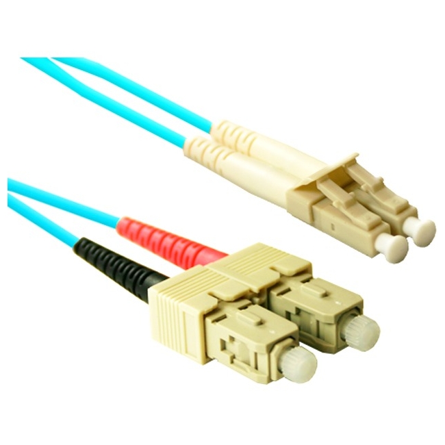 ENET SC to LC 10Gb Duplex Fiber Cable SCLC-10G-25M-ENC