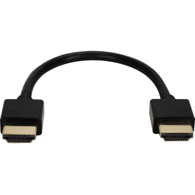 QVS 0.5ft High Speed HDMI UltraHD 4K with Ethernet Thin Flexible Cable HDT-0.5F