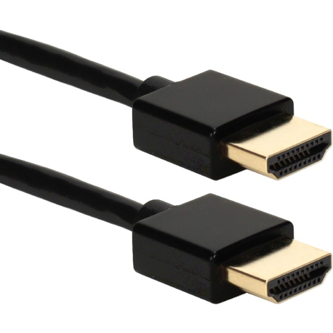 QVS 3ft High Speed HDMI UltraHD 4K with Ethernet Thin Flexible Cable HDT-3F