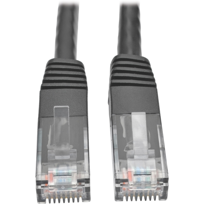 Tripp Lite Cat6 Gigabit Molded Patch Cable (RJ45 M/M), Black, 14 ft N200-014-BK