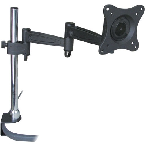 Monoprice Adjustable Tilting Desk Mount Bracket for LCD LED (Max 33Lbs, 10~23inch) - Black 6421