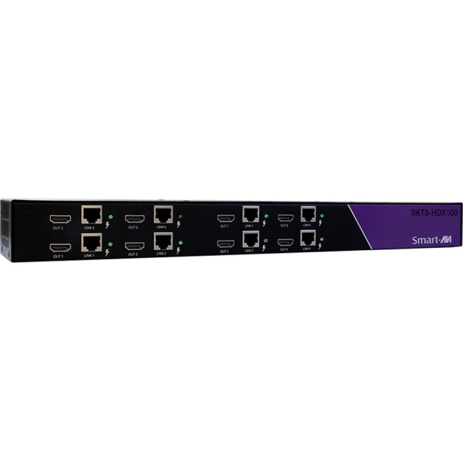 SmartAVI HDMI Rack 8 ports Transmitter over STP CAT5e/6 RKT8-HDX100S RKT8-HDX100