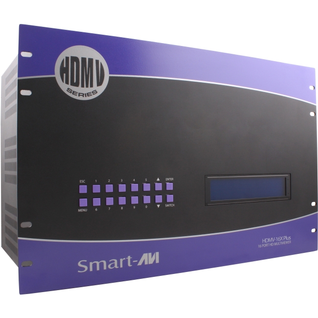 SmartAVI 16-Port HDMI, USB Real-Time Multiviewer and KVM Switch SM-HDMV16X-PLUS