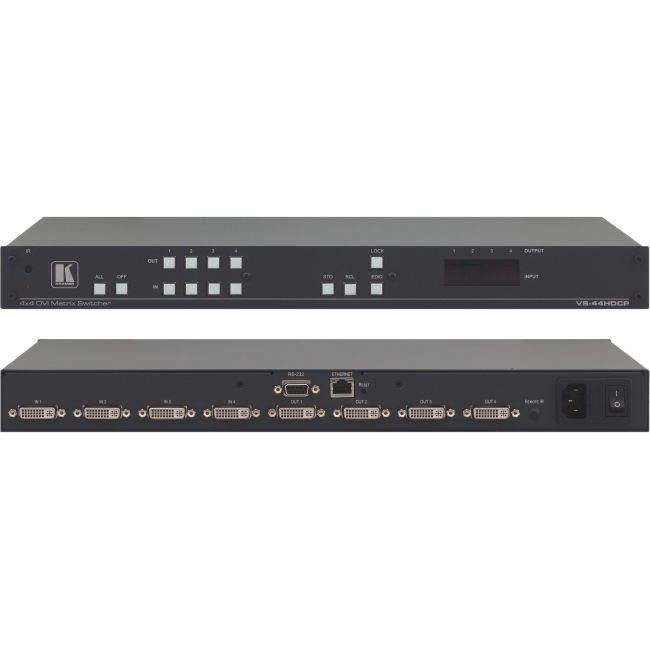 Kramer 4x4 HDCP Compliant DVI Matrix Switcher VS-44HDCP